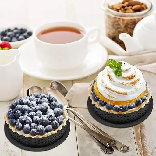 Комплект із 6 круглих форм для тартів з перфорованим краєм, Kitchen Master 87527 - фото 8