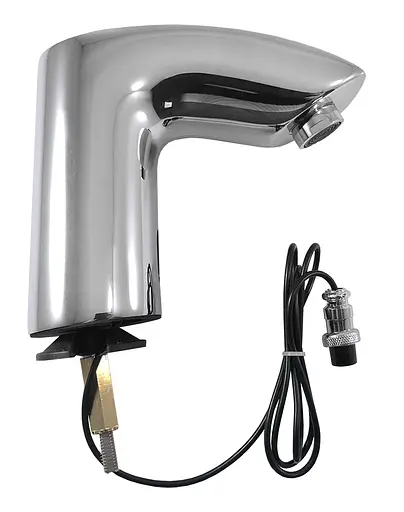 Сенсорный смеситель для умывальника Г-образный шпилька Gappo 1/4 G518, Хром - фото 1