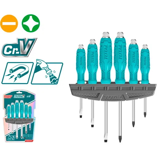 Набір ударних викруток Total THGSS35061 - фото 2