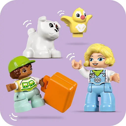 Уценка. Конструктор LEGO DUPLO Интерактивный приключенческий поезд 57 деталей (10427) - фото 11