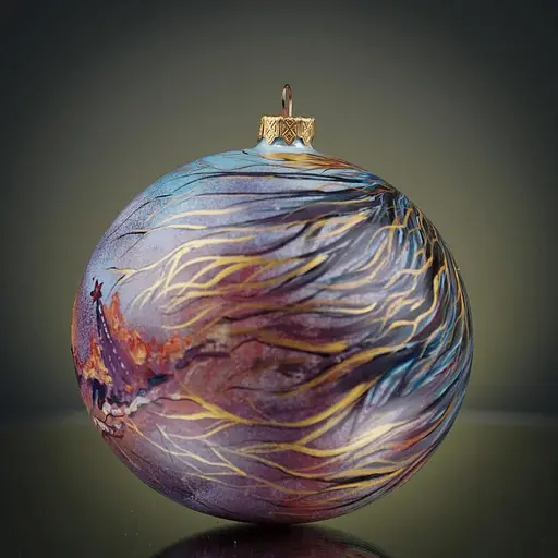 Ялинкова прикраса Різдвяні історії Конотопська відьма куля скло (4820001180329) - фото 3