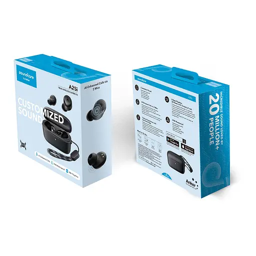 Бездротові навушники Anker SoundCore A25i, TWS, IPX5, BT5.3, 9h, Black UA UCRF - фото 7