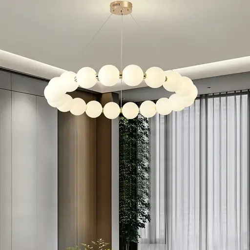 Дизайнерська люстра із серії Mysa Pearl 3500К 80 см Арт. MJ 11-800 Line F - фото 1