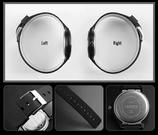 Наручний годинник жіночий Skmei 1419 Black White 2, 1419BKWT-NM (18417) - фото 5