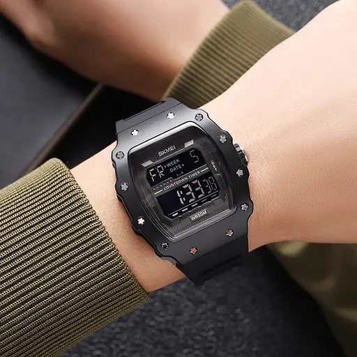 Наручний годинник чоловічий 2296MTBKBK Matte Black Skmei acs0030043 - фото 4