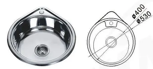 Кухонна мийка Mira MR 530 Satin - фото 3