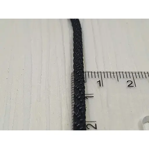 Ювелірний шовковий шнурок Golden Time з золотими вставками. Ц2033ШЧ2 55 - фото 3