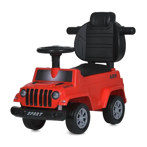 Детская каталка-толкатель M 5902L - комфорт, безопасность и увлекательные приключения, красная - фото 4