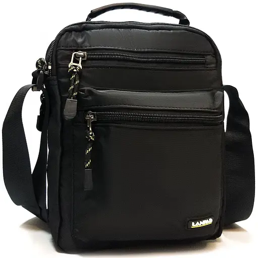 Чоловіча сумка-планшет чорна Lanpad sum0028755 - фото 1