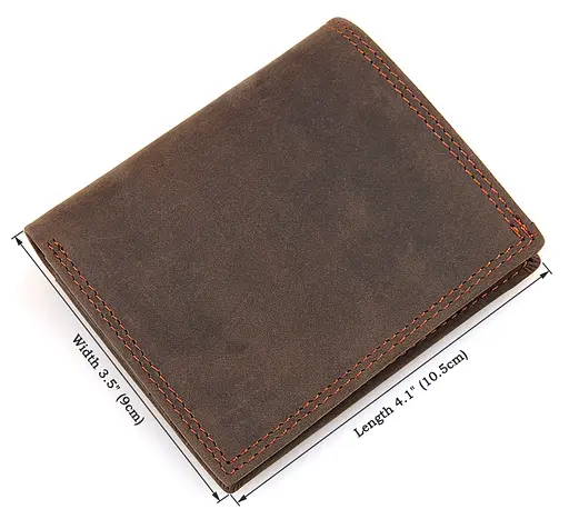 Мужской кожаный кошелек Vintage 10.5х9 см acs0015353 - фото 3