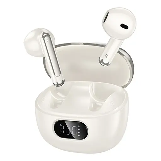 Навушники бездротові Hoco TWS EQ18 вкладиші білий - фото 2