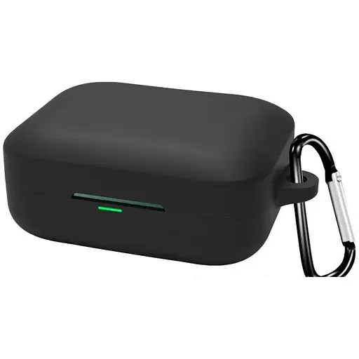Чохол-накладка DK для Realme Buds Air 7 Silicone Candy Friendly з карабіном (black)