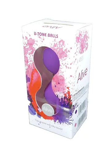 Вагинальные шарики Alive U-Tone.19.9 см, фиолетовый - фото 2