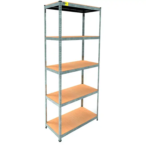 Металевий стелаж Emby Light Series (розмір 2400х900x450мм) 5 полиць ДСП до 100кг Оцинкований - фото 3