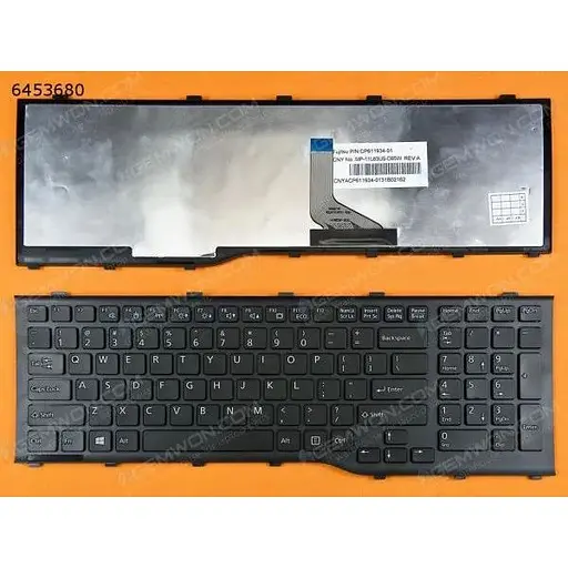 Клавіатура для Fujitsu A532, AH532, N532, NH532 чорна з Рамкою - фото 1