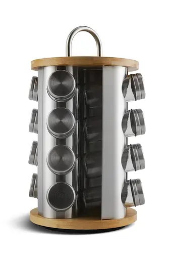 Набір для спецій Edenberg 16 предметів нержавіюча сталь скло (EB-4028) - фото 3