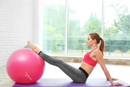 М'яч для фітнесу (фітбол) Power System PS-4012 Ø65 cm PRO Gymball Pink (4012PI-0) - фото 9