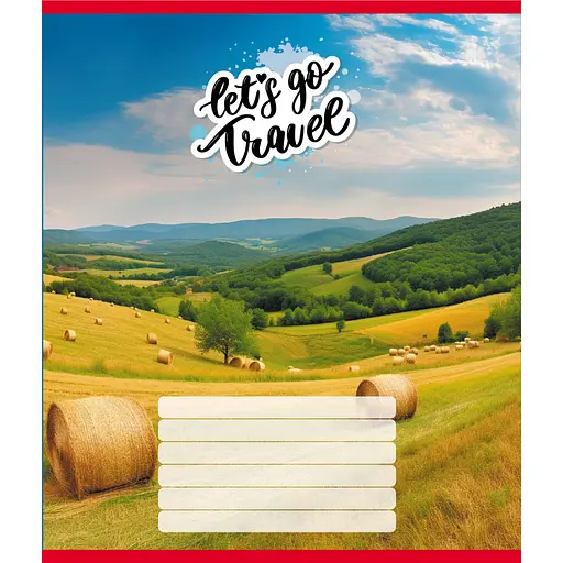 Тетрадь ученическая "Село" Leader 012-500342K-1 в клеточку, 12 листов - фото 1