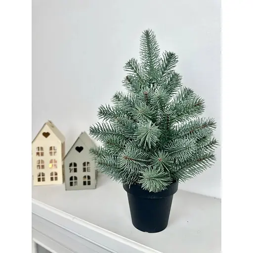 Ялинка Hvoya Premium лита у горщику 50 см блакитна - фото 4