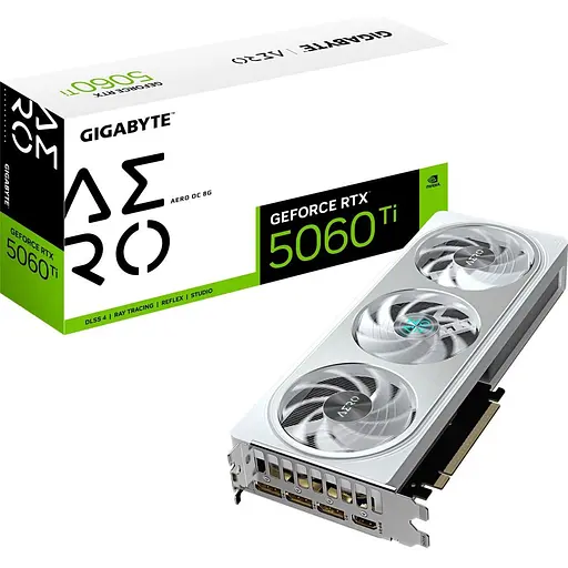 Видеокарта Gigabyte GeForce RTX 5060 Ti AERO OC 8G (GV-N506TAERO OC-8GD) UA [133931]