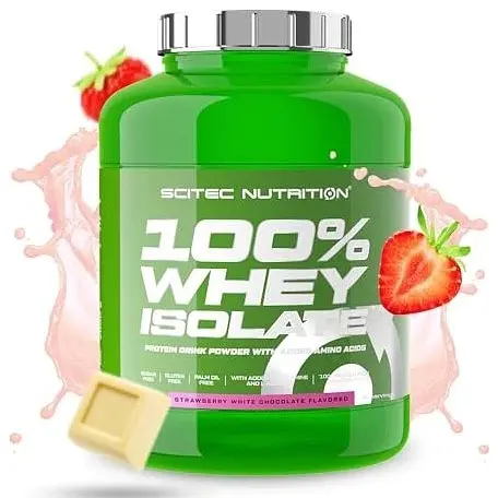 Протеин Scitec Nutrition Whey Isolate strawberry white chocolate 1.816 кг - фото 2