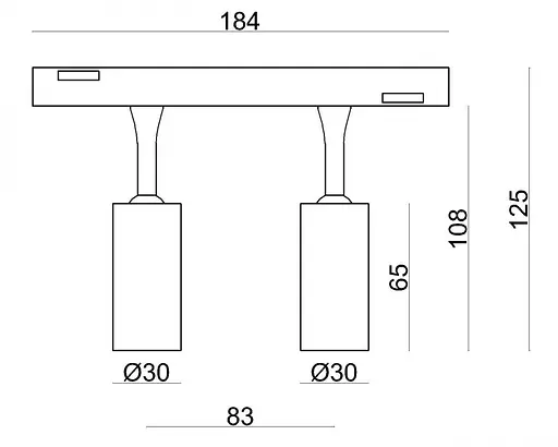 Світильник магнітний трековий Kloodi KDMG-SPOT30 2x3W 3K WH - фото 3
