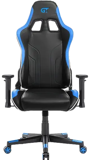 Геймерское кресло GT Racer черное с синим (X-2528 Black/Blue) - фото 4