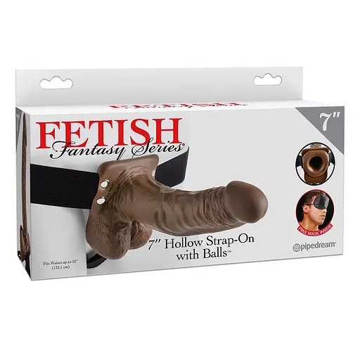 Полый страпон Fetish Fantasy Series Hollow 20 см коричневый