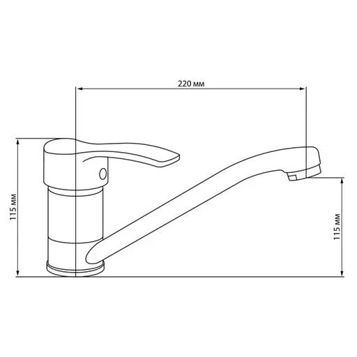 Смеситель для кухни Lidz (CRM) -14 34 002 00 - фото 6