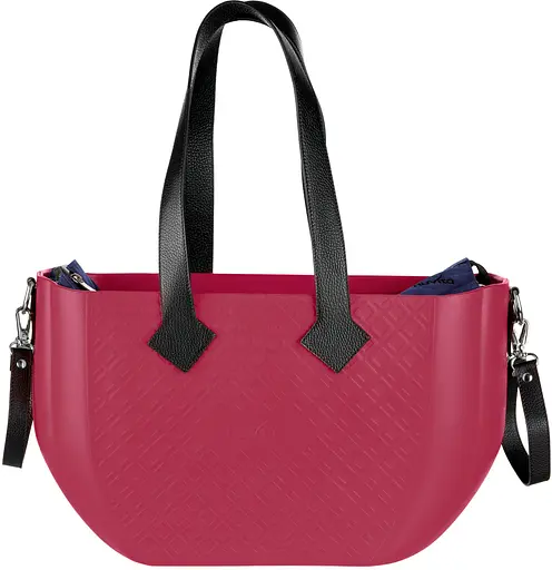 Сумка MyMia ручки кожа, коврик, ремни для коляски, малиново-черный Nuvita det0018677 - фото 3