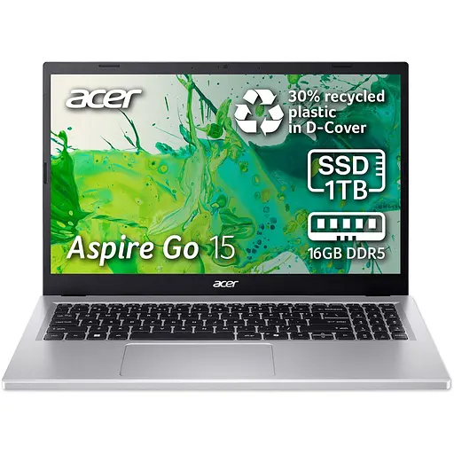Ноутбук Acer Aspire Go 15 AG15-71P-757J i7-13620H la 49GHz,15.6'',IPS,16GB DDR5,1TB,UHD,Без ОС - фото 3