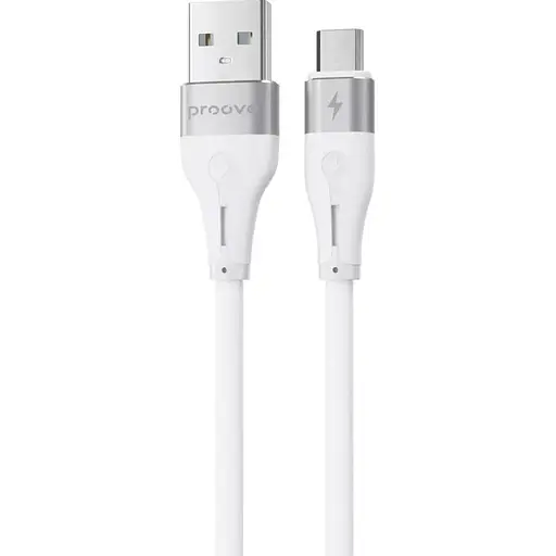 Кабель Proove Soft Silicone USB-A to Micro-USB 2.4A 1m White (CCSO20001302) [130626] - фото 2