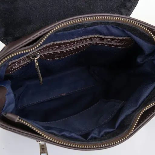 Чоловіча шкіряна сумка через плече TARWA 24х30х6 см sum0028346 - фото 5