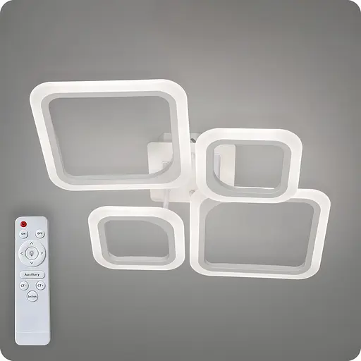 Люстра світлодіодна 517 Light з пультом 72Вт Білий (02111) - фото 6