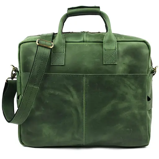 Мужская сумка для ноутбука 17" из натуральной кожи TARWA 33х43х9 см sum0028405 - фото 4