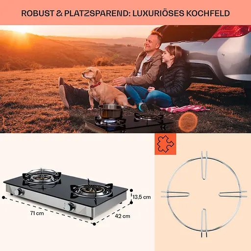 Газова варильна поверхня Klarstein Barzona 2 (10040043) - фото 5