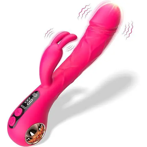 Вибратор Кролик для женщин силиконовый Satisfyer 22 см фуксия длина - фото 1