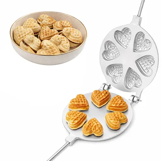 Форма для випікання печива у вигляді сердець для романтичних десертів та подарунків, Ласунка 81915 - фото 2