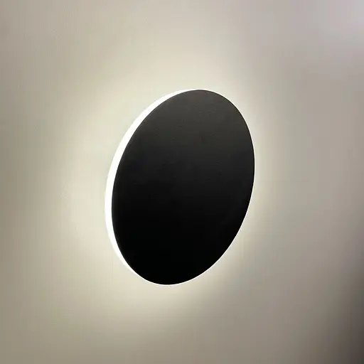 Бра у чорному корпусі Ø 18 см із нейтральним світлом Арт. W 20G-180 BK Line F - фото 5