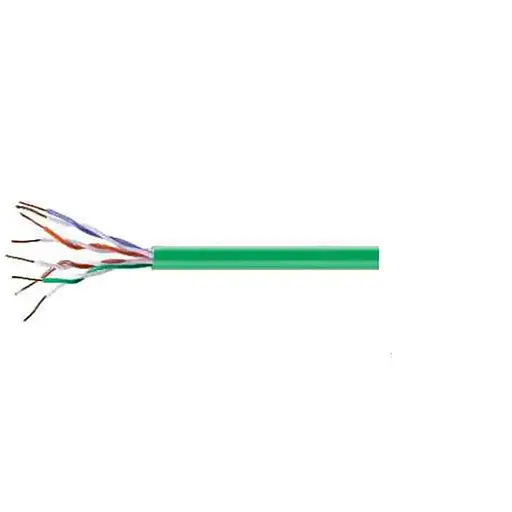 Кабель UTP Cat-5e Fibrain LSZH, зеленый