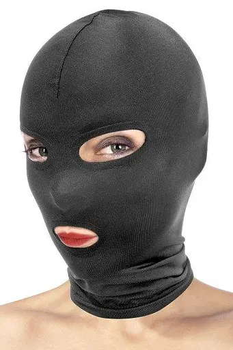 Каптур для БДСМ з відкритими очима і ротом Fetish Tentation Open Mouth and Eyes Hood - фото 3