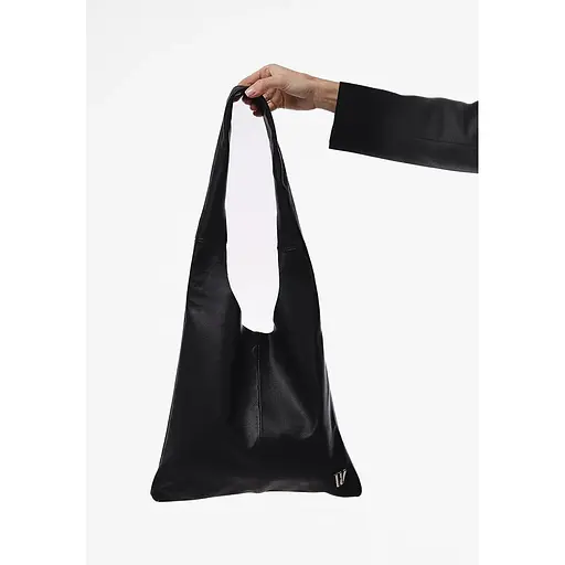 Шкіряна сумка шопер Nika чорний андора - фото 1