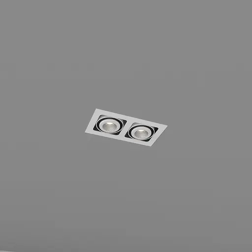 Встраиваемый светильник Skarlat RGL7115-2 2x12W WH+BK 3000K