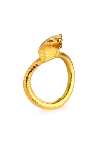 Ерекційне кільце Master Series Cobra King Cock Ring Golden - фото 2