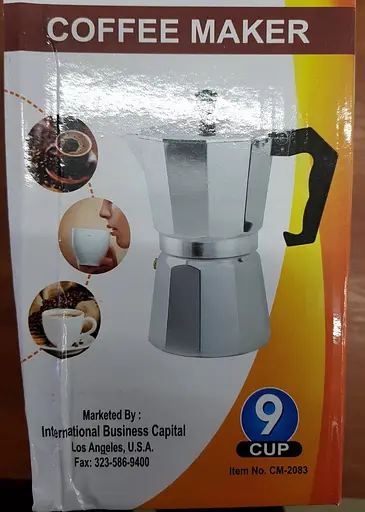 Гейзерная турка кофеварка для плиты из алюминия A-plus кофейник гейзерного типа 450 мл на 9 чашек еспресо - фото 2