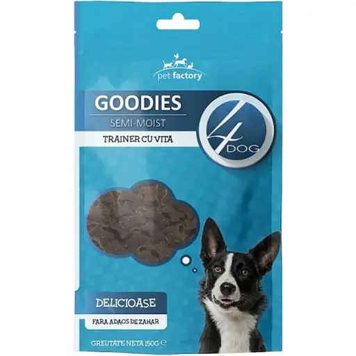 Ласощі для собак 4Dog Goodies м'які кісточки для тренування зі смаком яловичини 150 г - фото 1