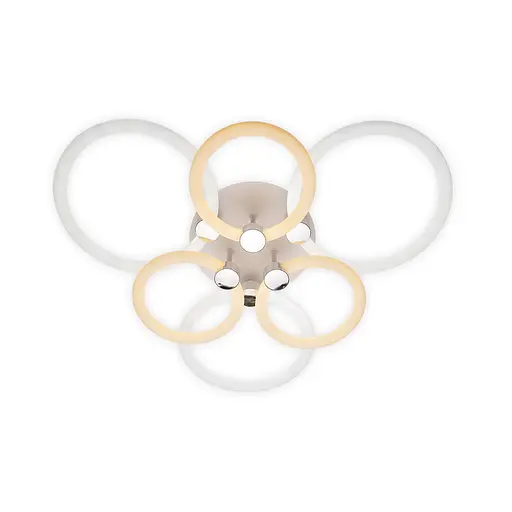 Світлодіодна накладна люстра Ardero AL6136ARD FELICITY 115Вт білий срібло - фото 3