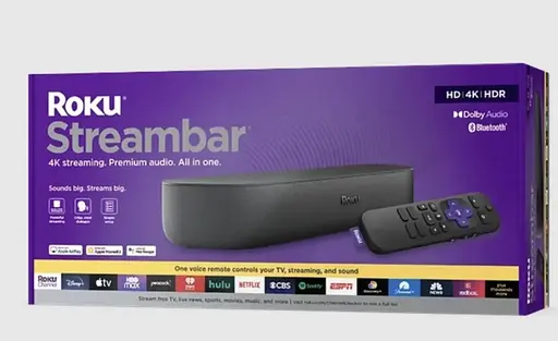 Саундбар Roku з вбудованою смарт приставкою - Streambar 9102 - сматрTV, Apple TV, Bluetooth, WiFi, YouTube, Netflix - фото 8
