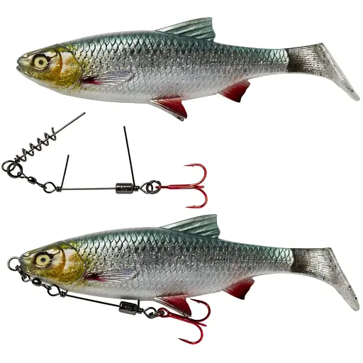 Оснастка Savage Gear SS Corkscrew Stinger 3G 1X #1/0 35kg Red + BN (2 шт/уп) - фото 2