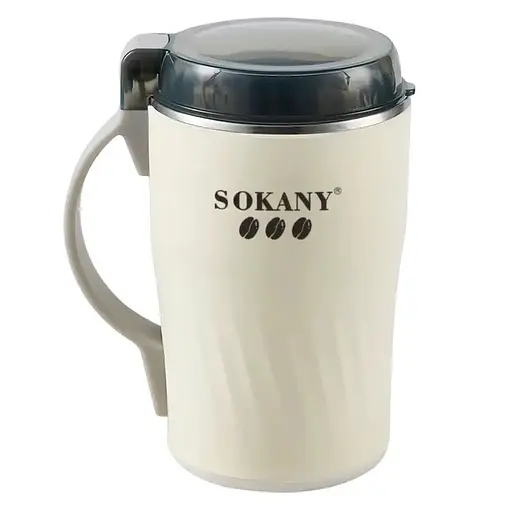 Электрическая кофемолка ​​​​​​​Sokany SK-04024 для дома  300Вт роторный измельчитель кофейных зерен Белый - фото 1